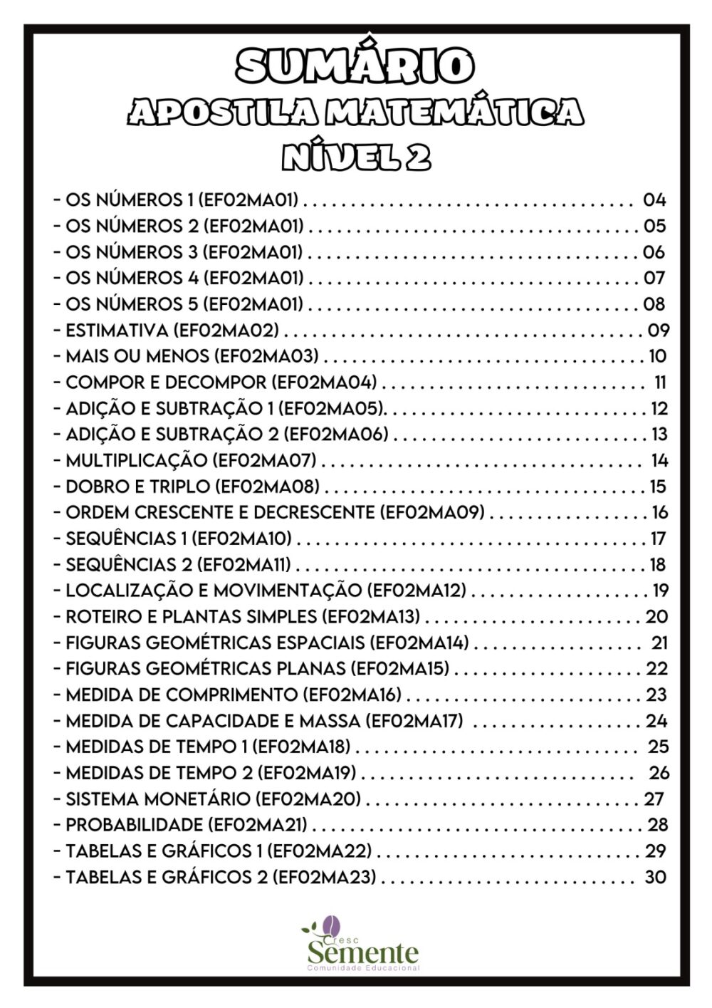 APOSTILA DE MATEMÁTICA 2º ANO 2024 - Imagem 5