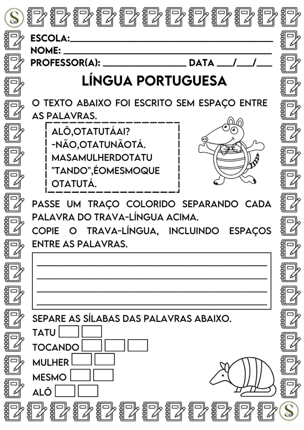 BLOCO DE ATIVIDADES 2º ANO 2024 - Imagem 5