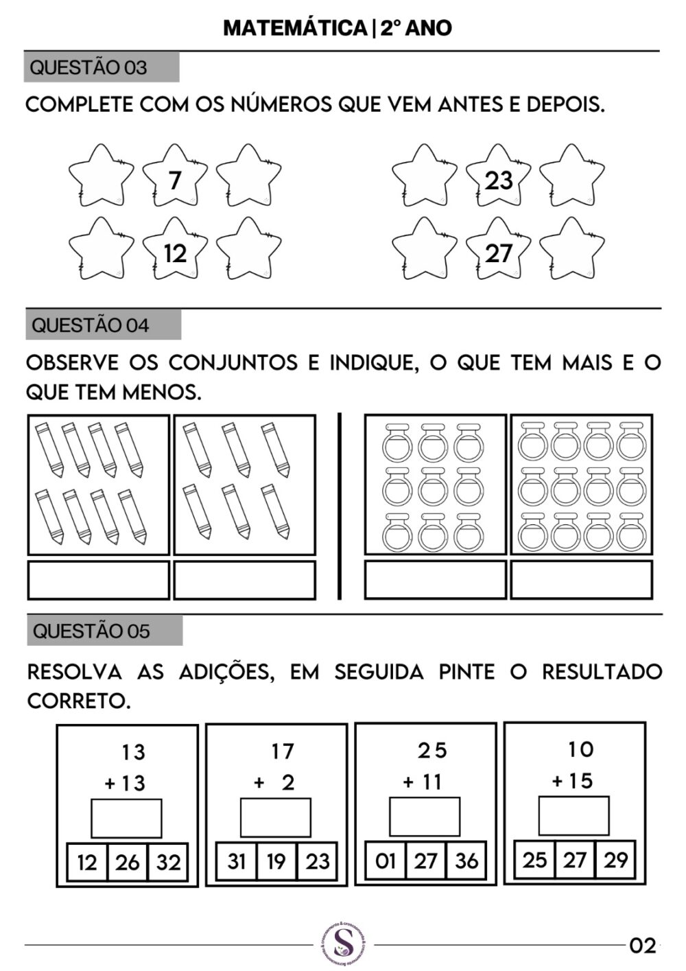 AVALIAÇÕES OBJETIVAS 2º ANO - Imagem 4