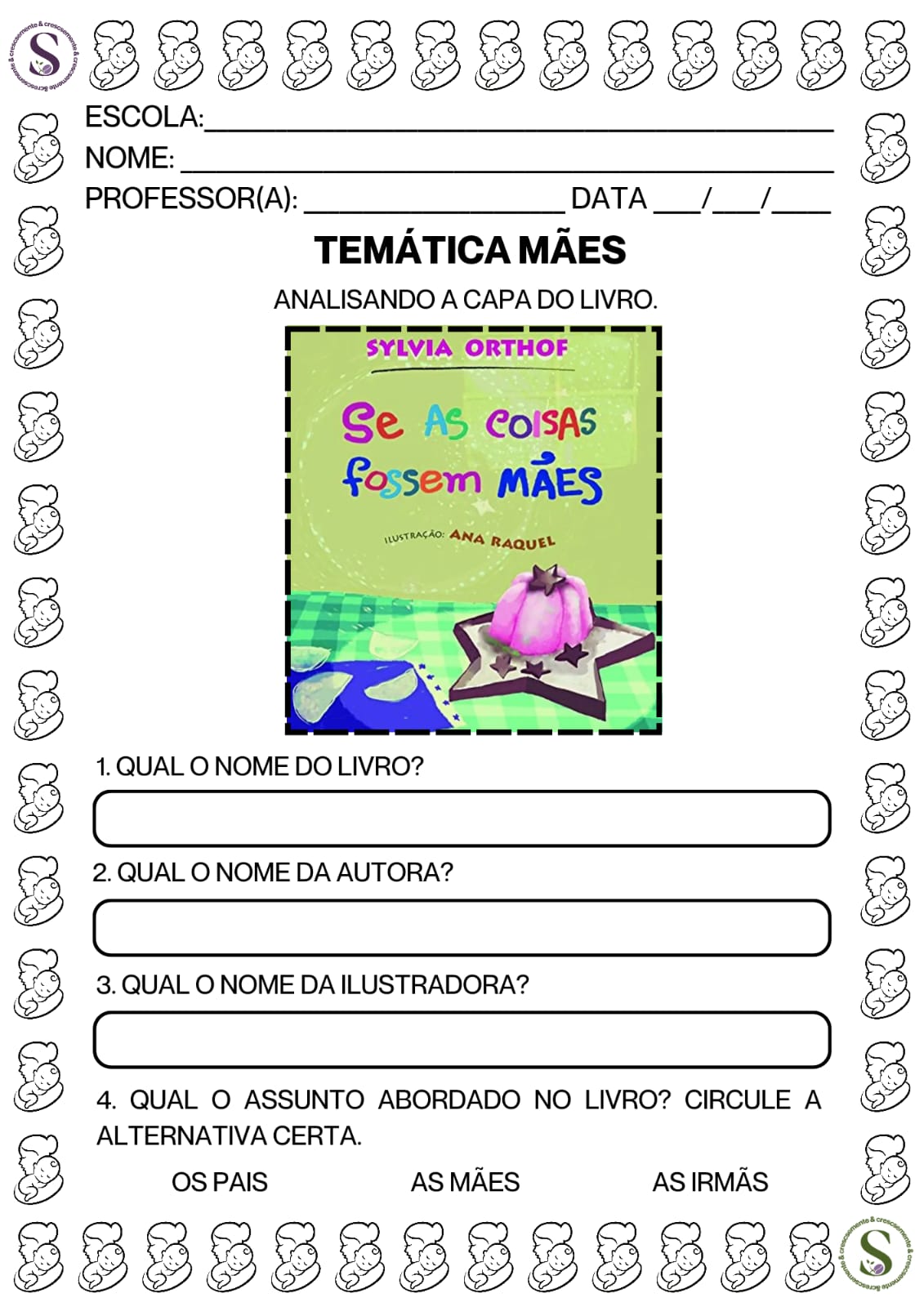 SEQUÊNCIA DIDÁTICA DO LIVRO: SE AS COISA FOSSEM MÃES - Imagem 2