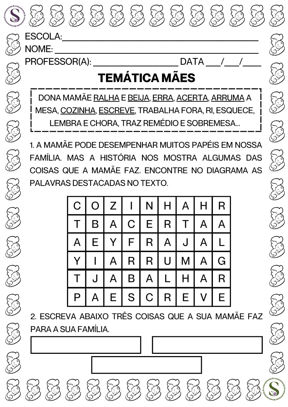 SEQUÊNCIA DIDÁTICA DO LIVRO: SE AS COISA FOSSEM MÃES - Imagem 3