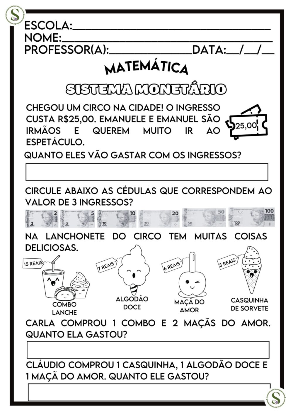 APOSTILA DE MATEMÁTICA 2º ANO 2024 - Imagem 3