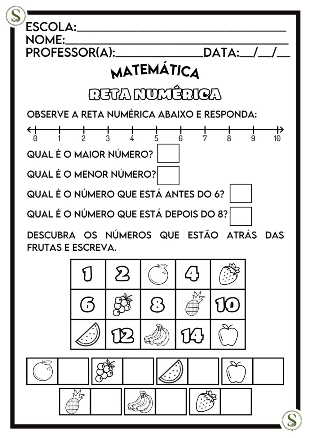 APOSTILA DE MATEMÁTICA 1º ANO 2024 - Imagem 2