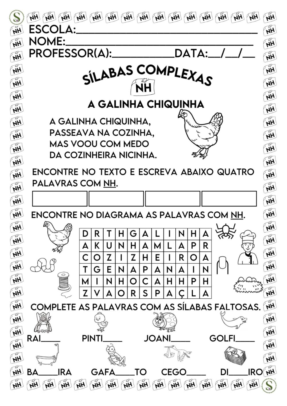 APOSTILA SÍLABAS COMPLEXAS 2024 - Imagem 2