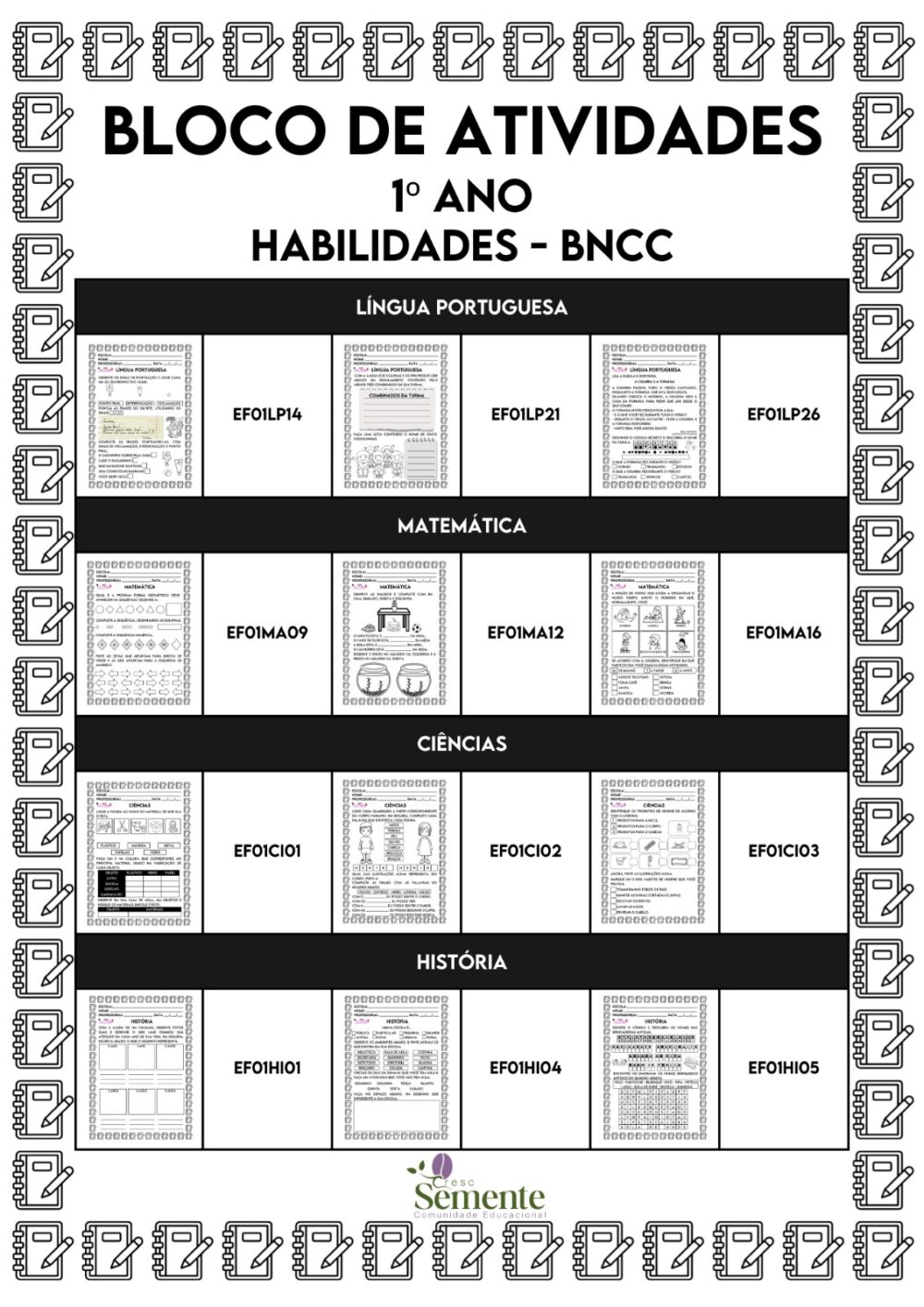 BLOCO DE ATIVIDADES 1º ANO 2024 - Imagem 3