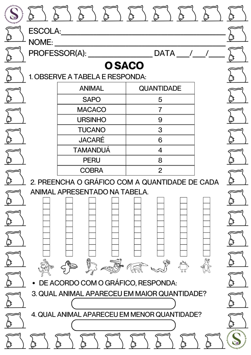 SEQUÊNCIA DIDÁTICA  DO LIVRO O SACO 1º ANO - Imagem 2