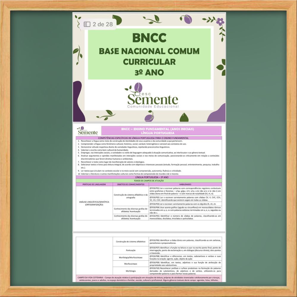 BNCC DO 3º ANO