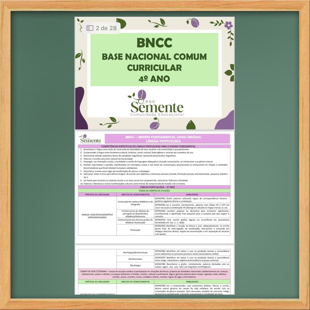 BNCC DO 4º ANO