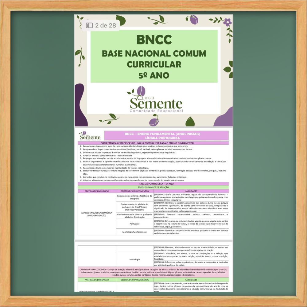 BNCC DO  5º ANO