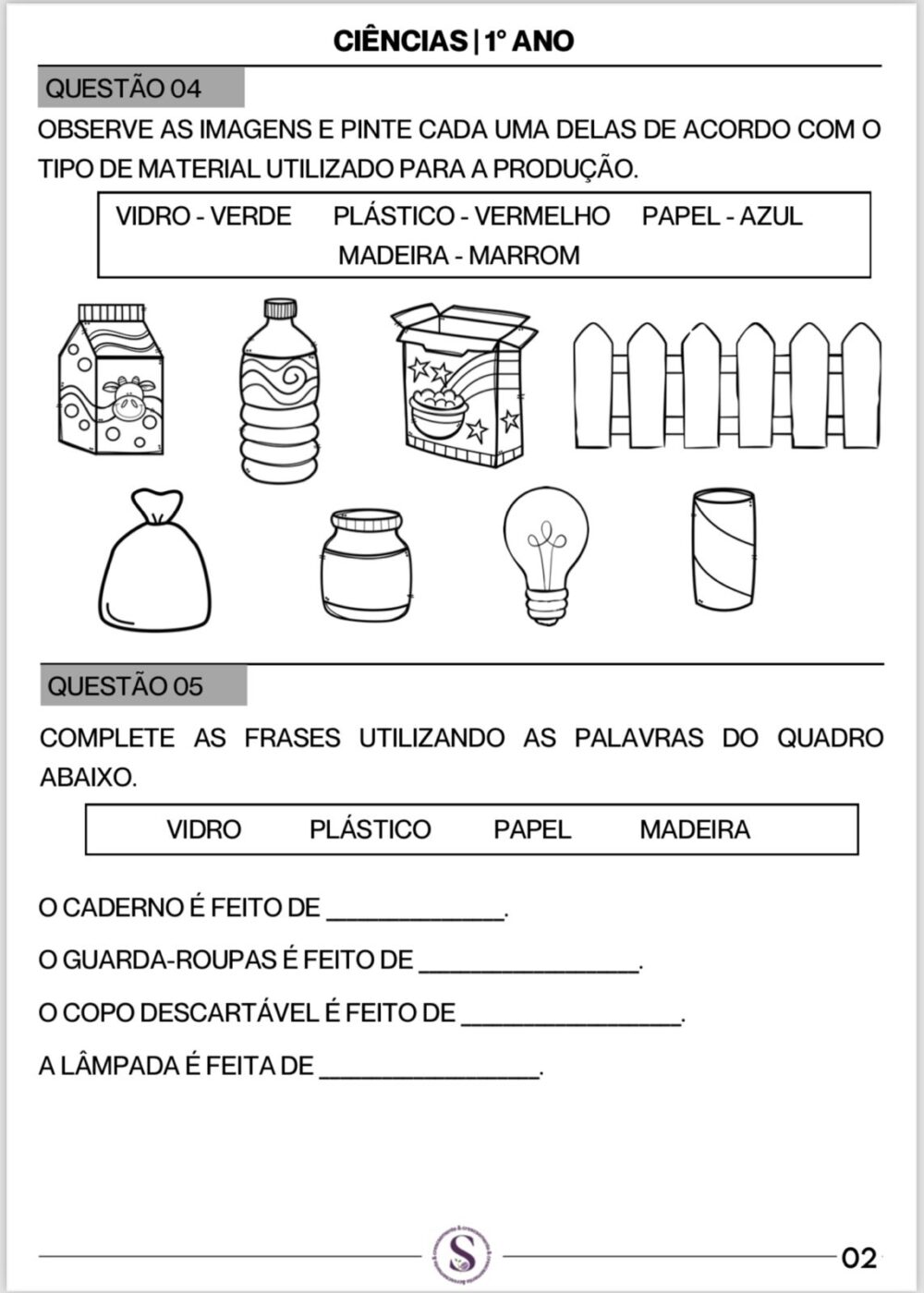 AVALIAÇÕES 1º E 2º ANO (2º BIMESTRE) - Imagem 6