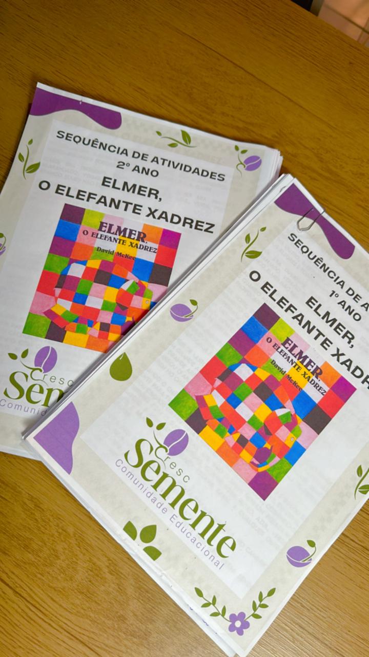 PROJETO DE LEITURA- MALETA VIAJANTE + SEQUÊNCIA DE ATIVIDADES ELMER, O ELEFANTE XADREZ - Imagem 2