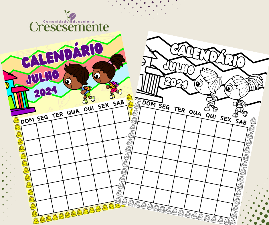 CALENDÁRIO JULHO