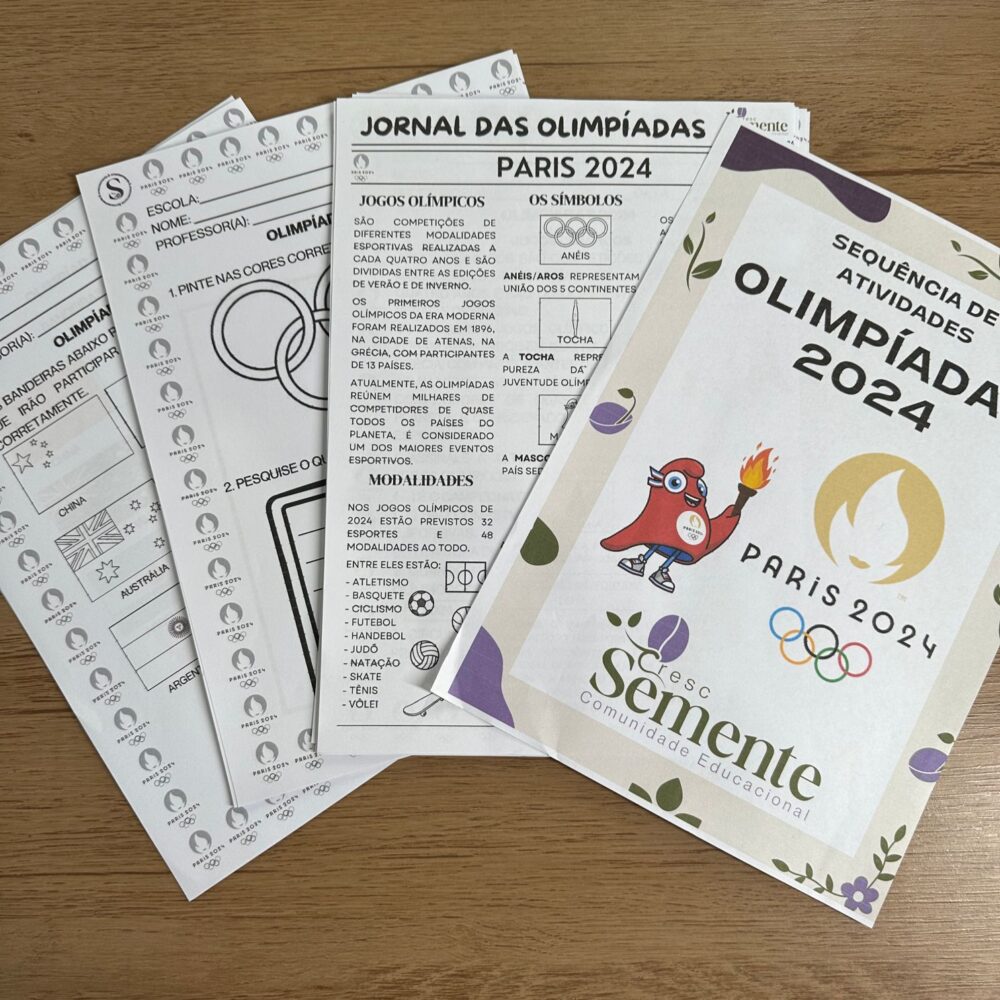 COMBO DE ATIVIDADES DAS OLIMPÍADAS + JORNAL DAS OLIMPÍADAS