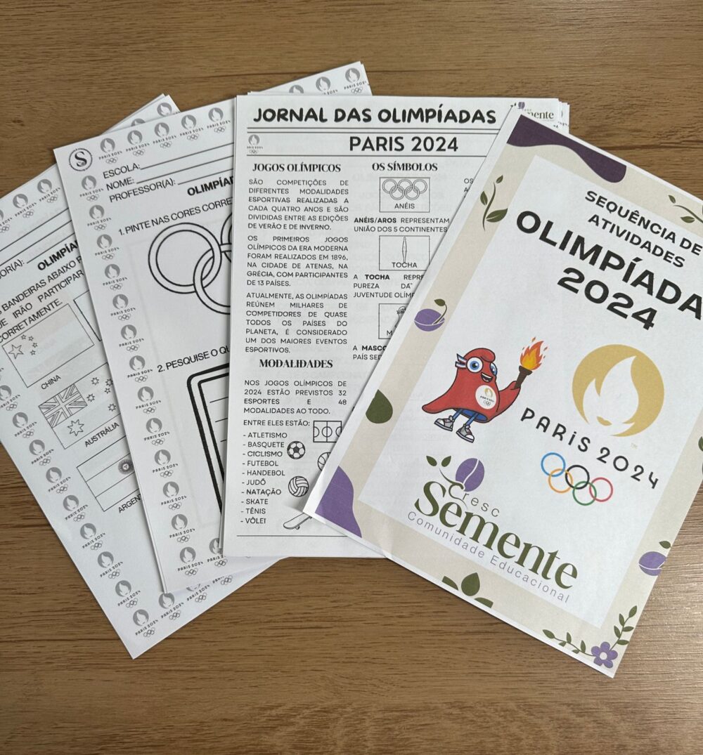 COMBO DE ATIVIDADES DAS OLIMPÍADAS + JORNAL DAS OLIMPÍADAS