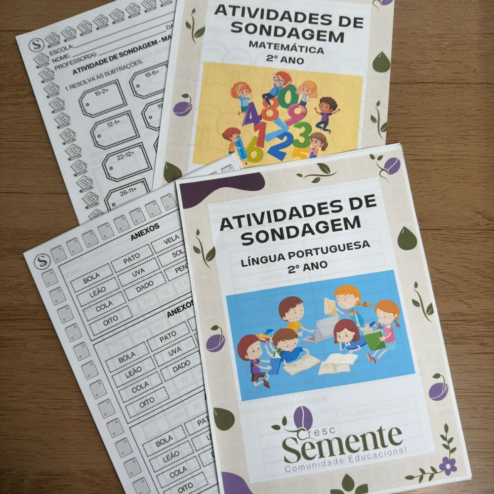 COMBO: SONDAGEM DE LÍNGUA PORTUGUESA E MÁTEMÁTICA + RECURSOS
