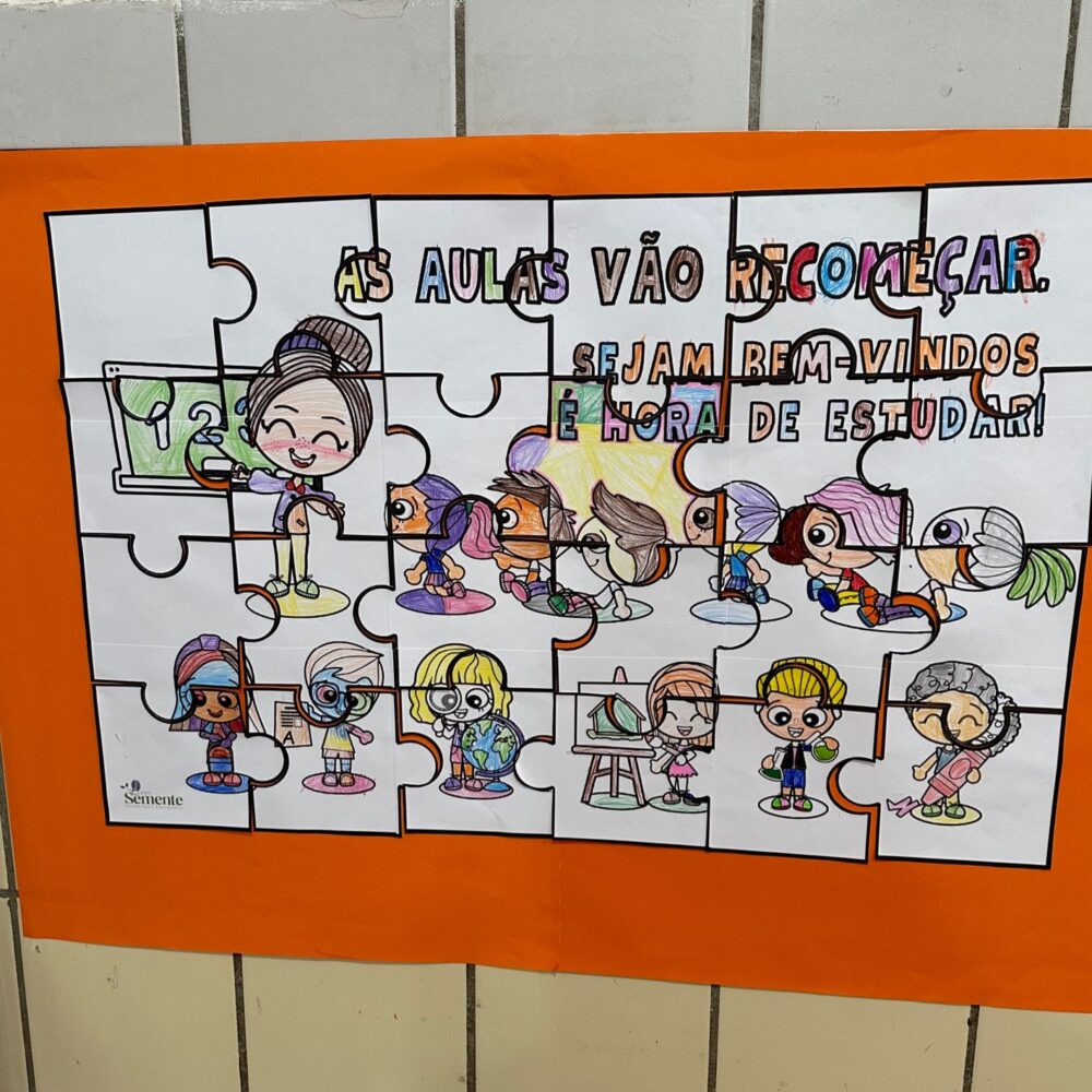 MURAL QUEBRA-CABEÇA VOLTA ÀS AULA + ATIVIDADES