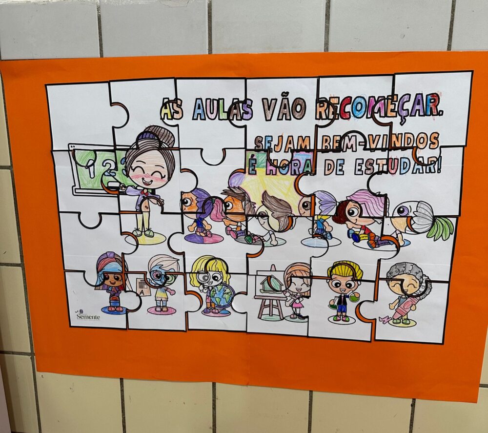 MURAL QUEBRA-CABEÇA VOLTA ÀS AULA + ATIVIDADES