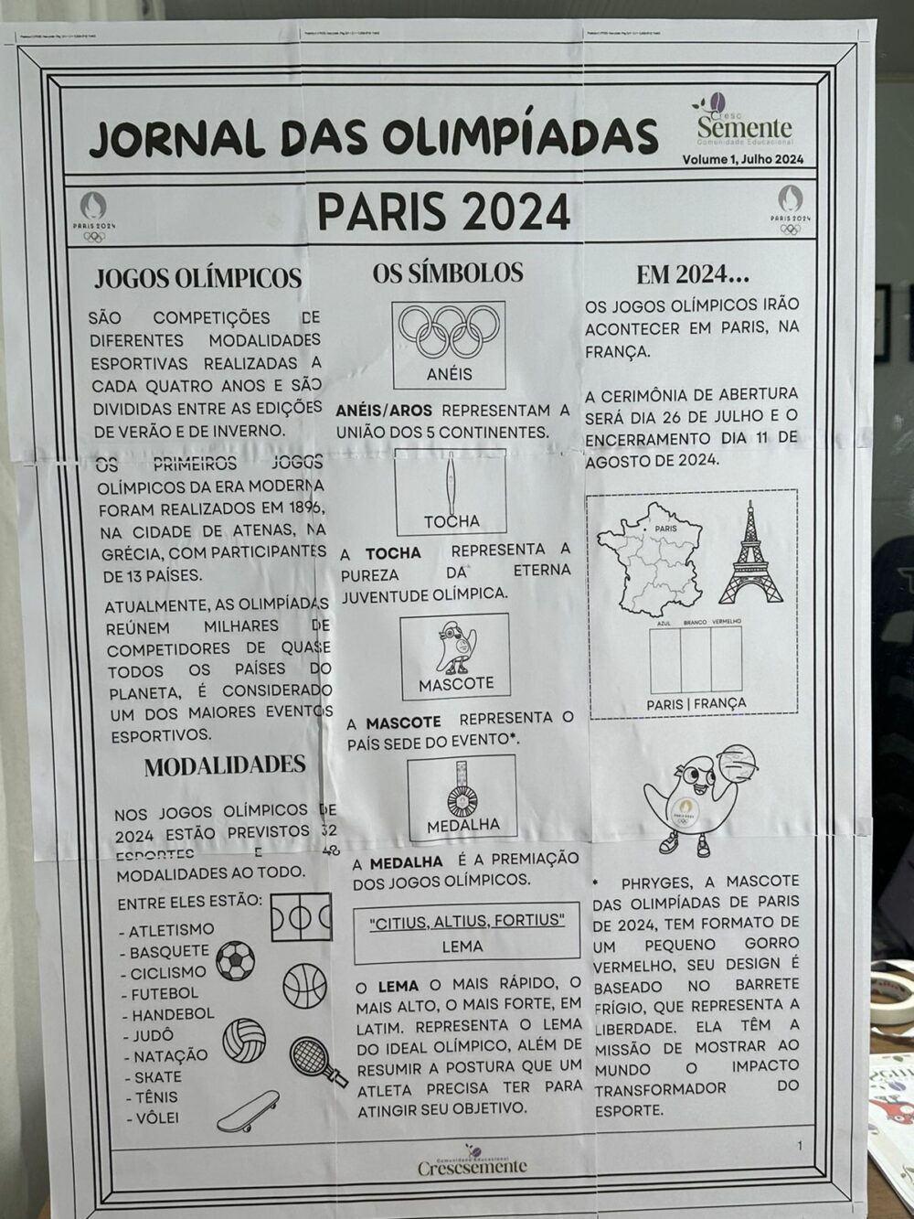 COMBO DE ATIVIDADES DAS OLIMPÍADAS + JORNAL DAS OLIMPÍADAS - Imagem 2