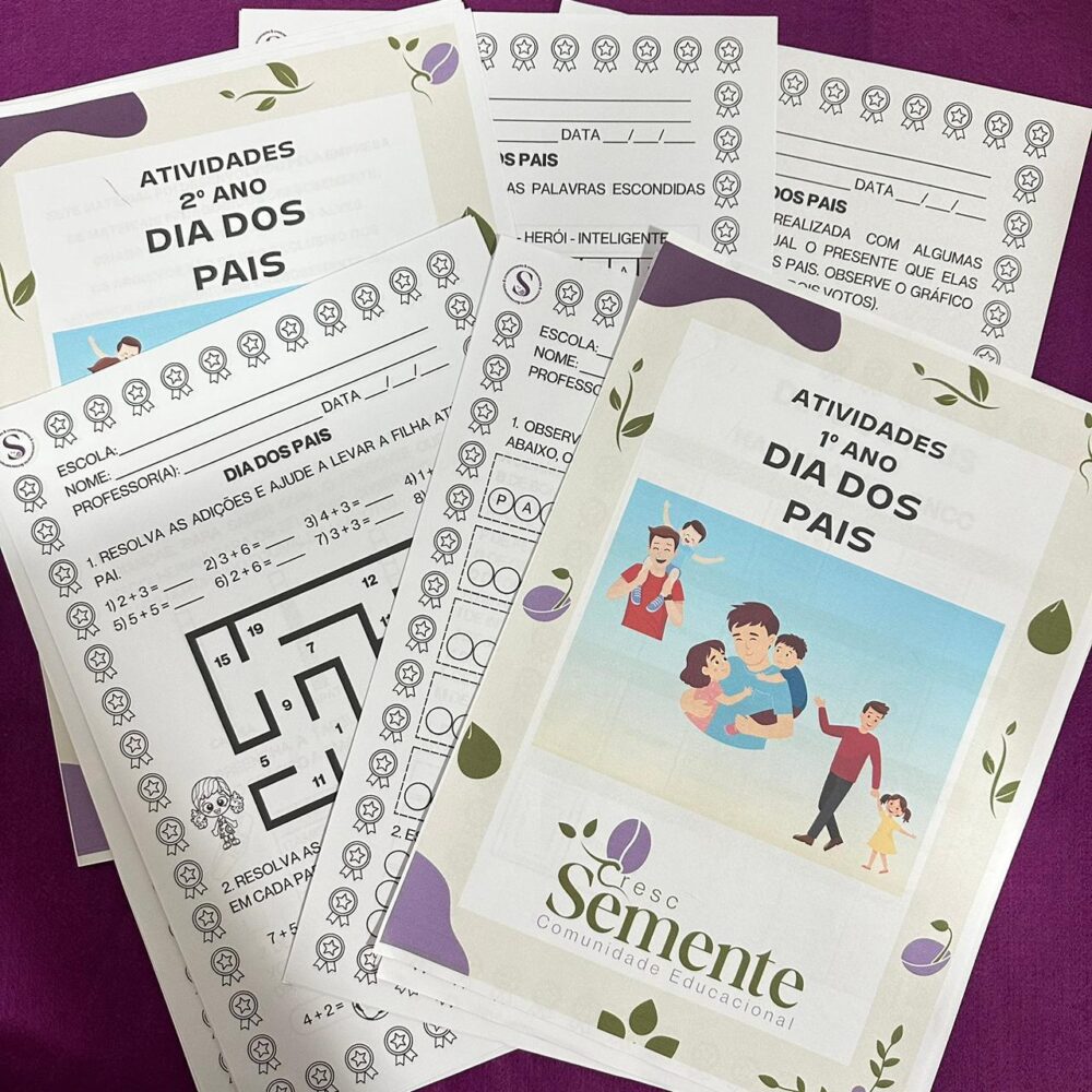 SEQUÊNCIA DE ATIVIDADES DIA DOS PAIS
