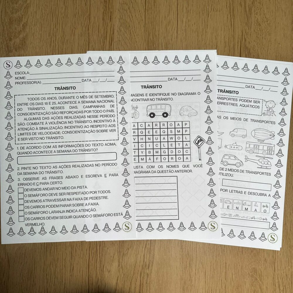 COMBO TRÂNSITO- ATIVIDADES + MIMO SEMÁFORO - Imagem 3