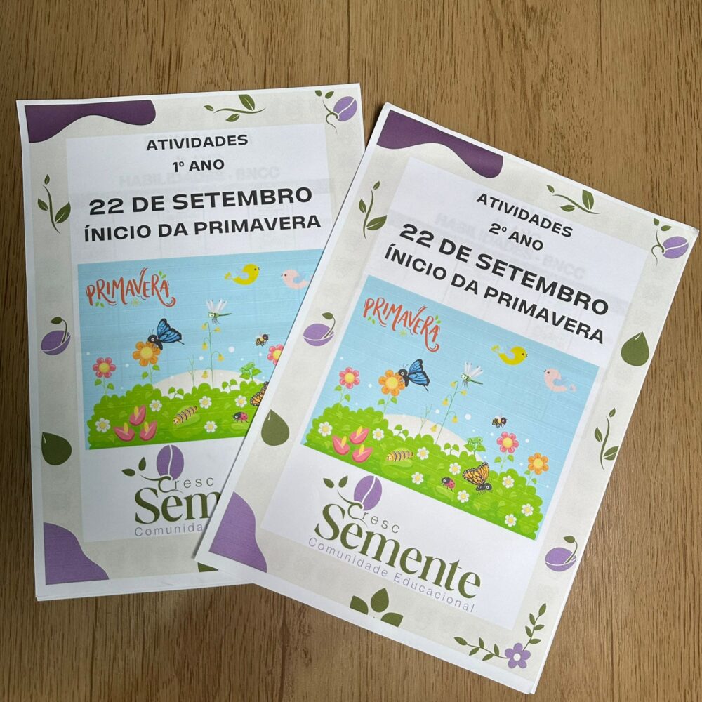 COMBO PRIMAVERA- ATIVIDADES + MIMO