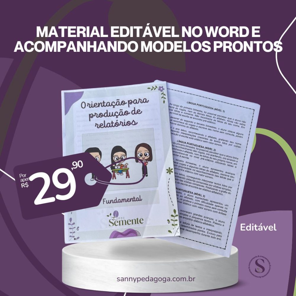RELATÓRIOS EDITÁVEIS - FUNDAMENTAL 1