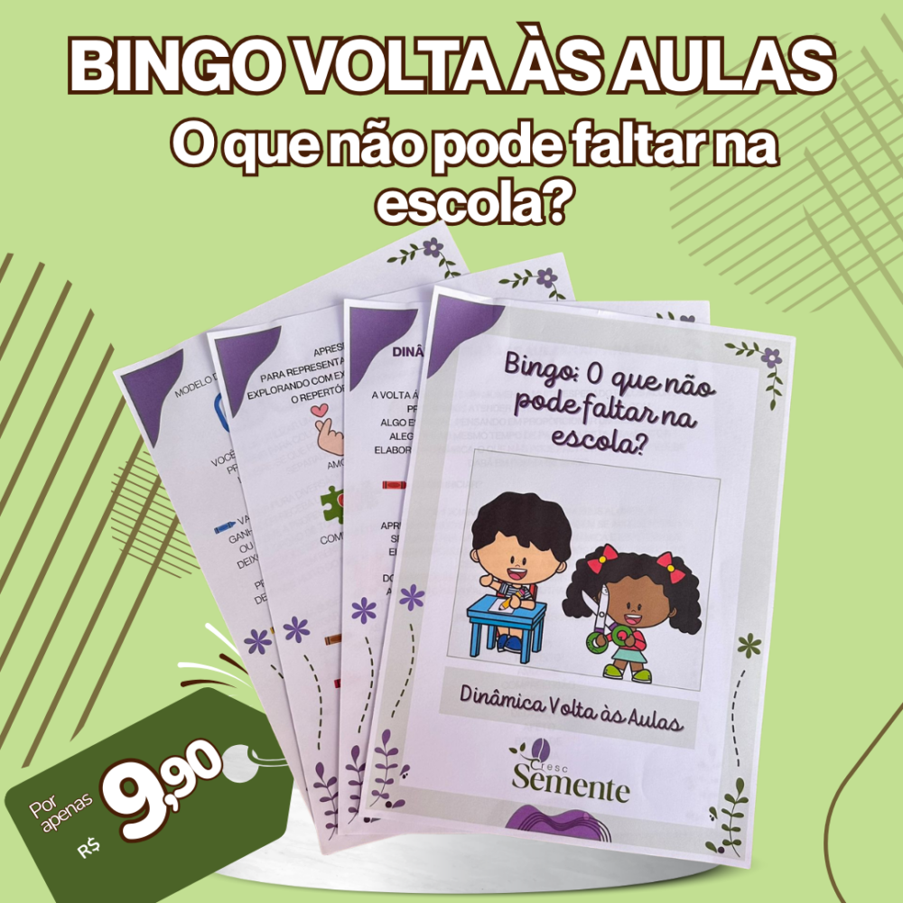 BINGO O QUE NÃO PODE FALTAR NA ESCOLA?