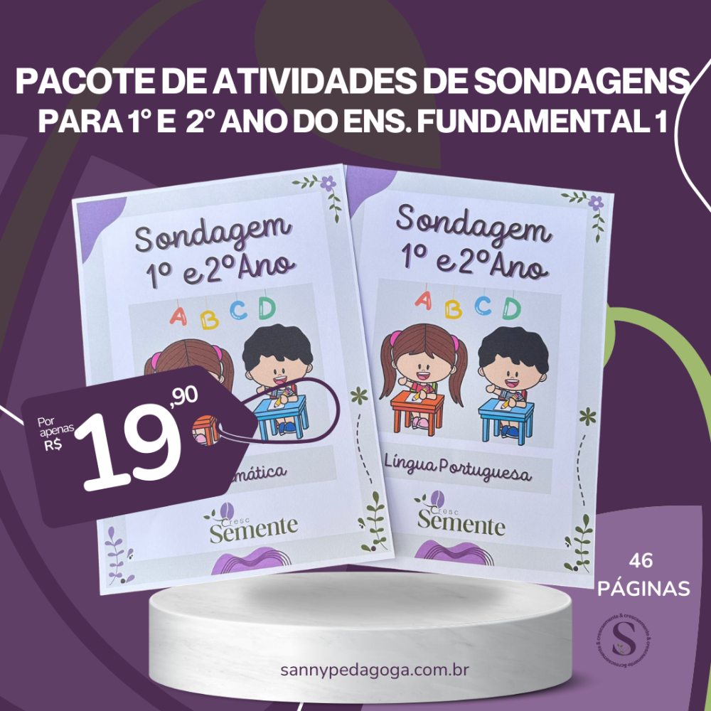 SONDAGENS 1º E 2º ANO (LÍNGUA PORTUGUESA DE MATEMÁTICA)
