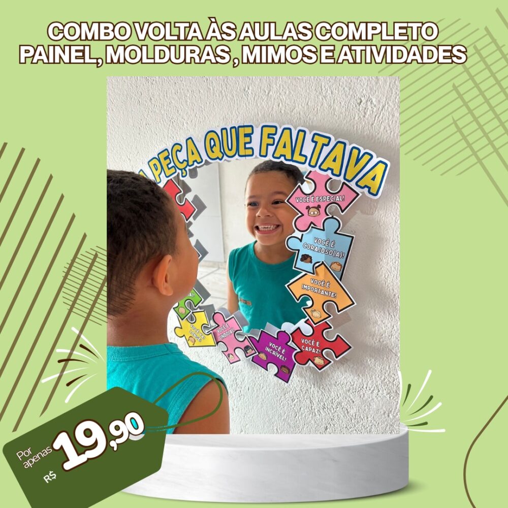 COMBO VOLTA ÀS AULAS - EM NOSSA TURMA VOCÊ É UMA PEÇA MUITO IMPORTANTE