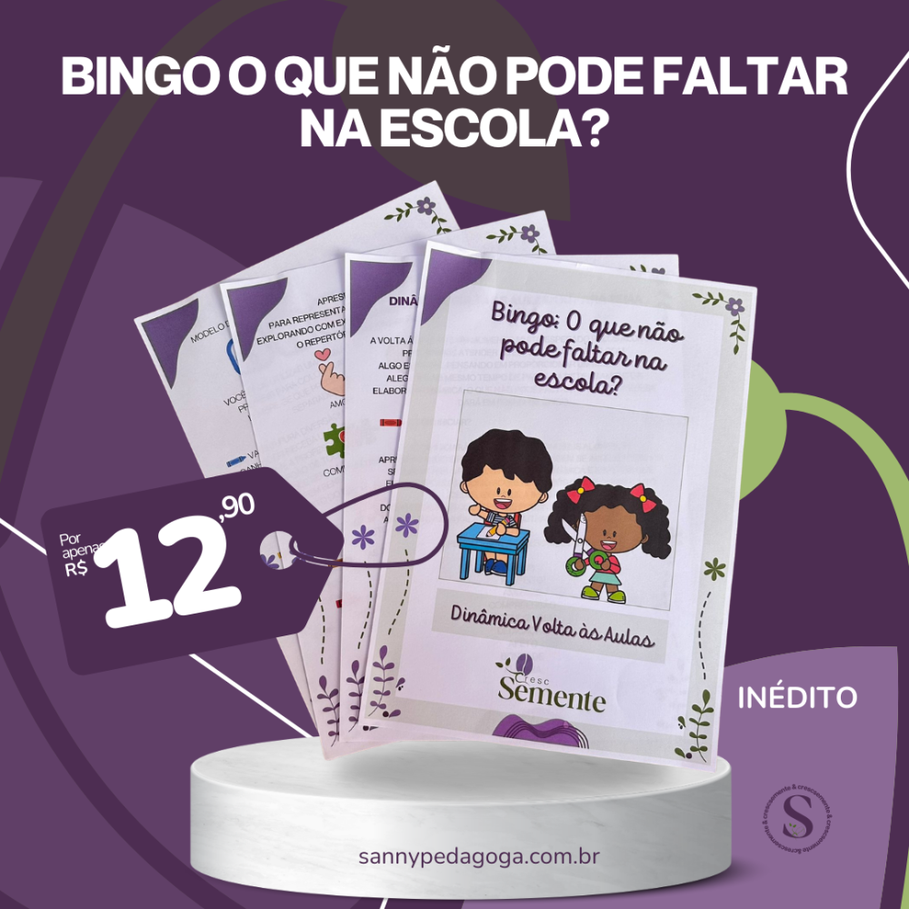 BINGO O QUE NÃO PODE FALTAR NA ESCOLA?