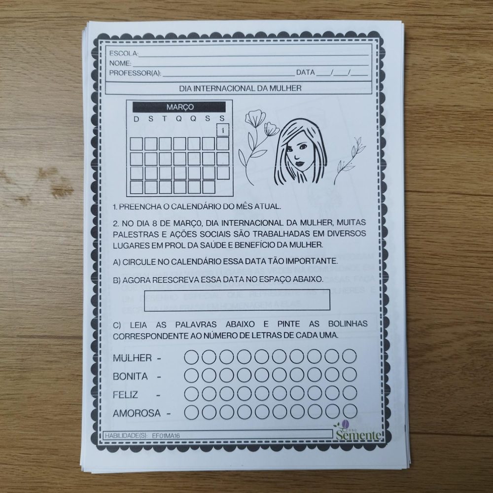 1º ANO - ATIVIDADES DE MARÇO - Imagem 2