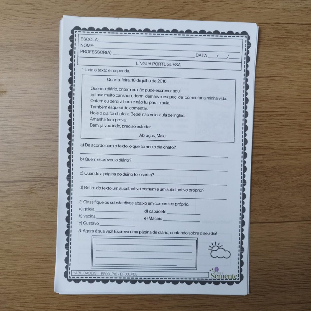 3º ANO - ATIVIDADES DE MARÇO - Imagem 4