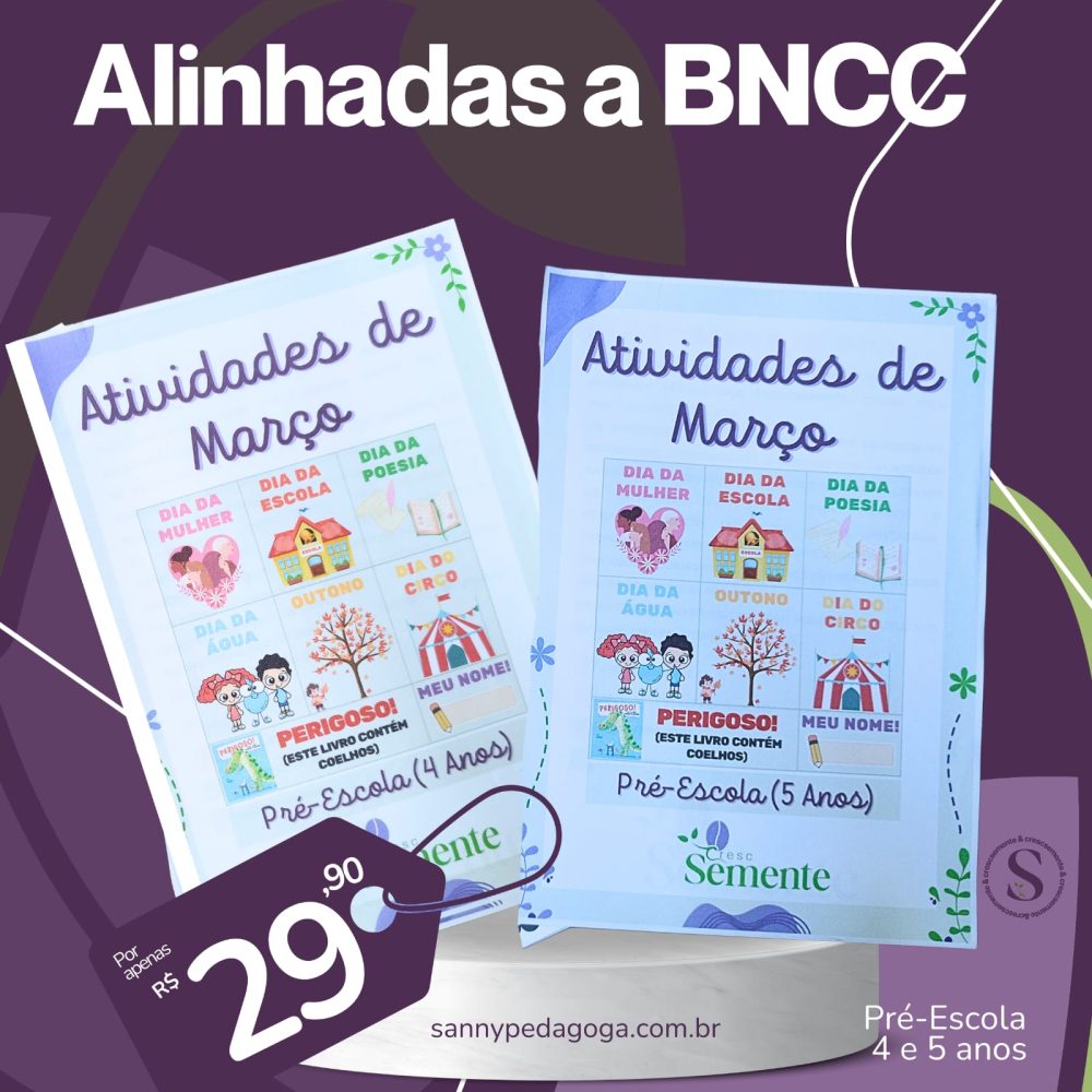 PRÉ-ESCOLA - ATIVIDADES DE MARÇO