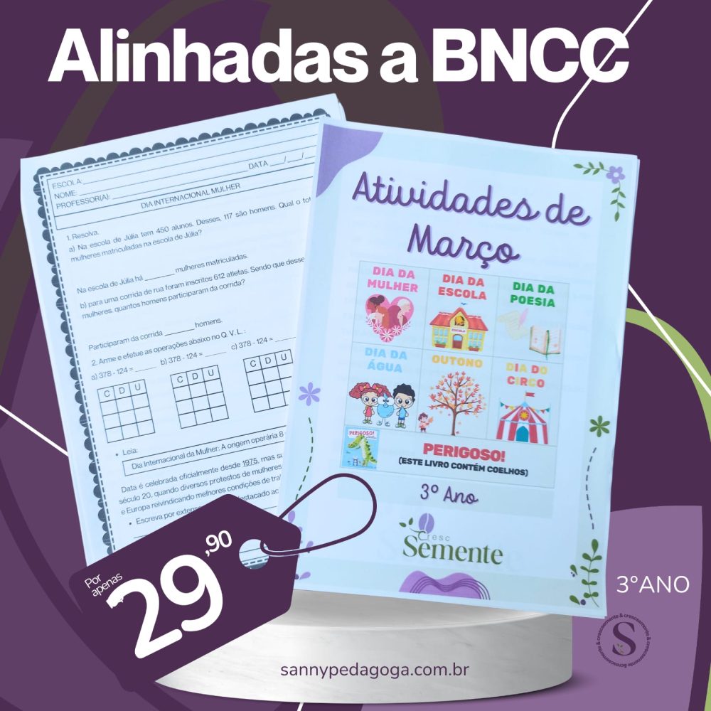 3º ANO - ATIVIDADES DE MARÇO