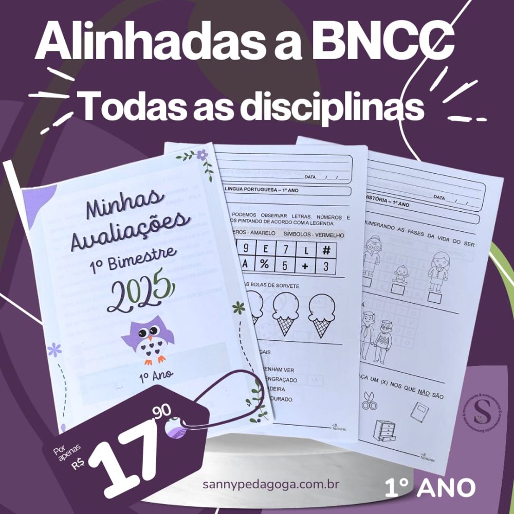 AVALIAÇÕES 1° ANO