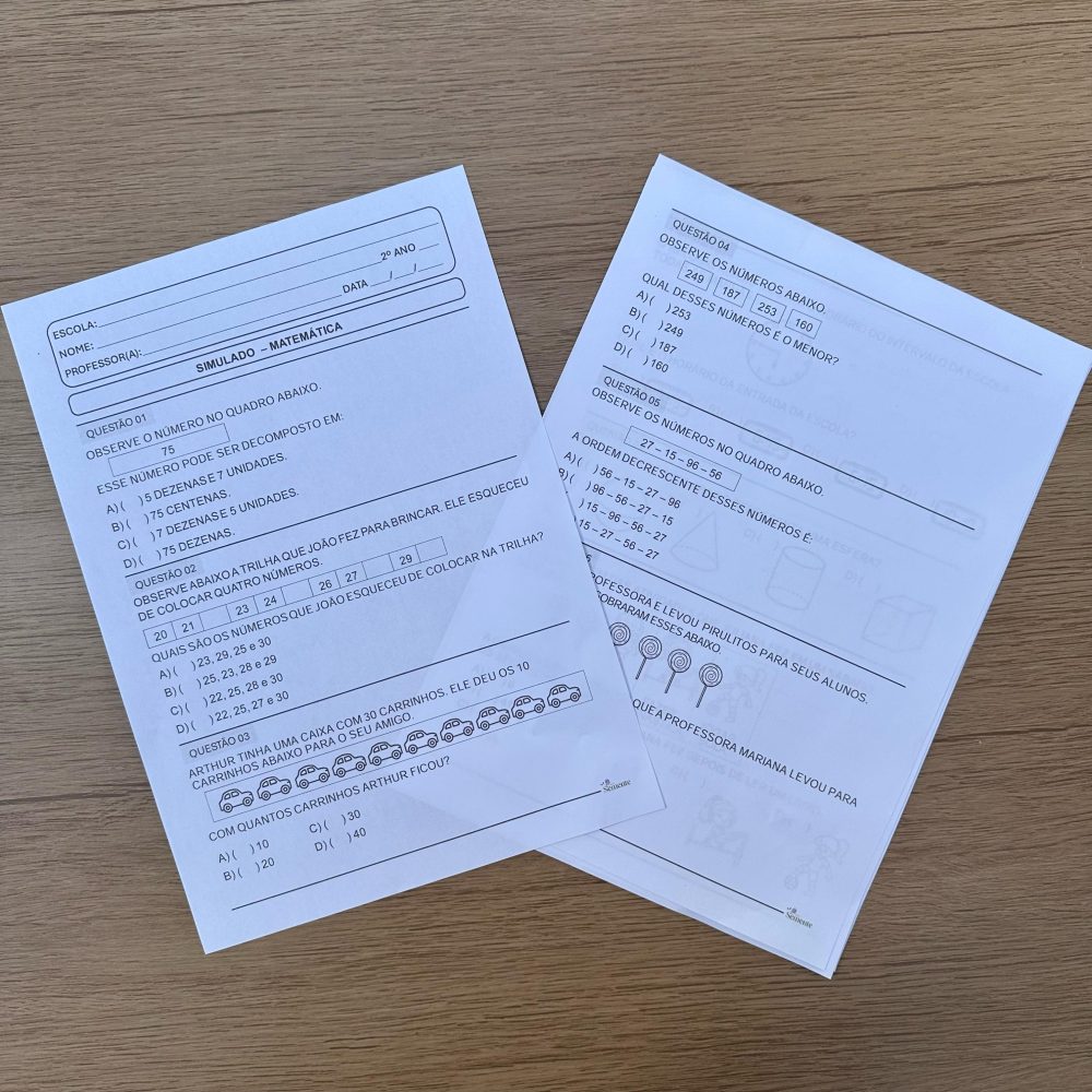 COMBO SIMULADO SAEB DO 1° AO 5° ANO - Imagem 4