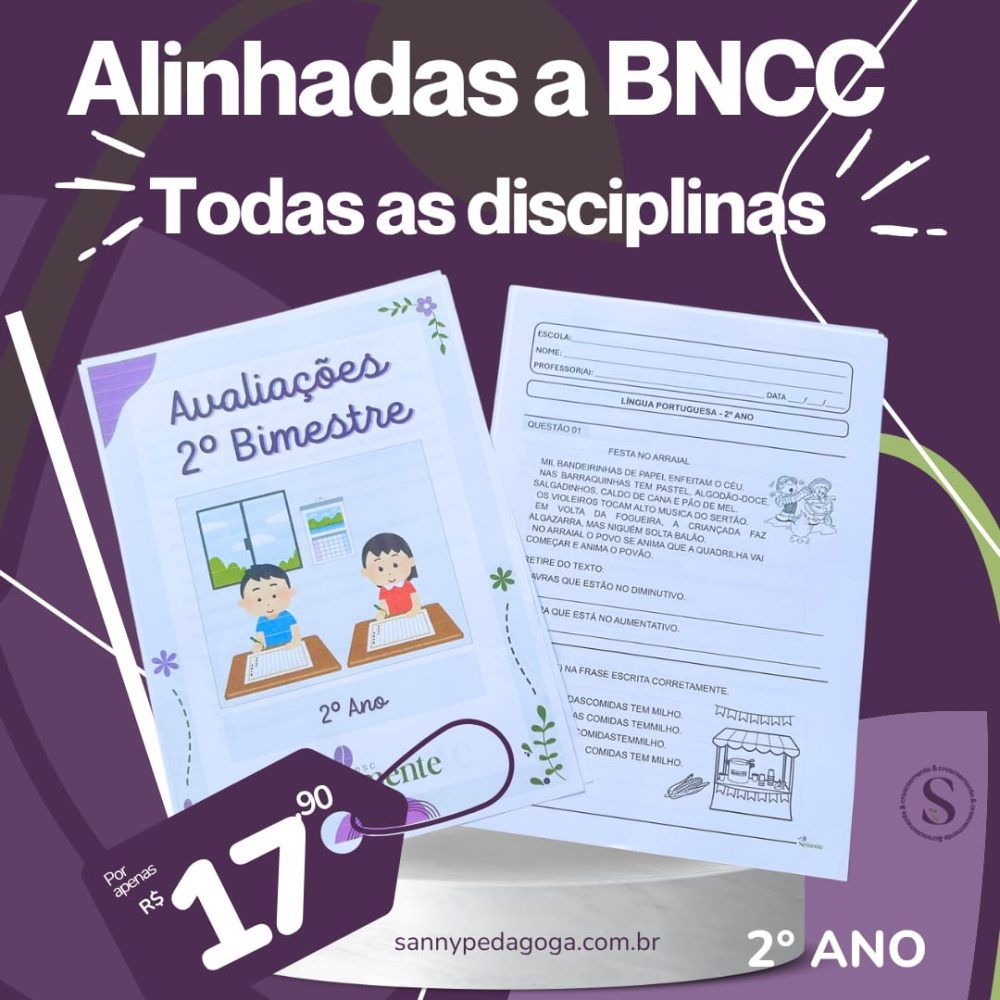 AVALIAÇÕES 2° ANO - SEGUNDO BIMESTRE