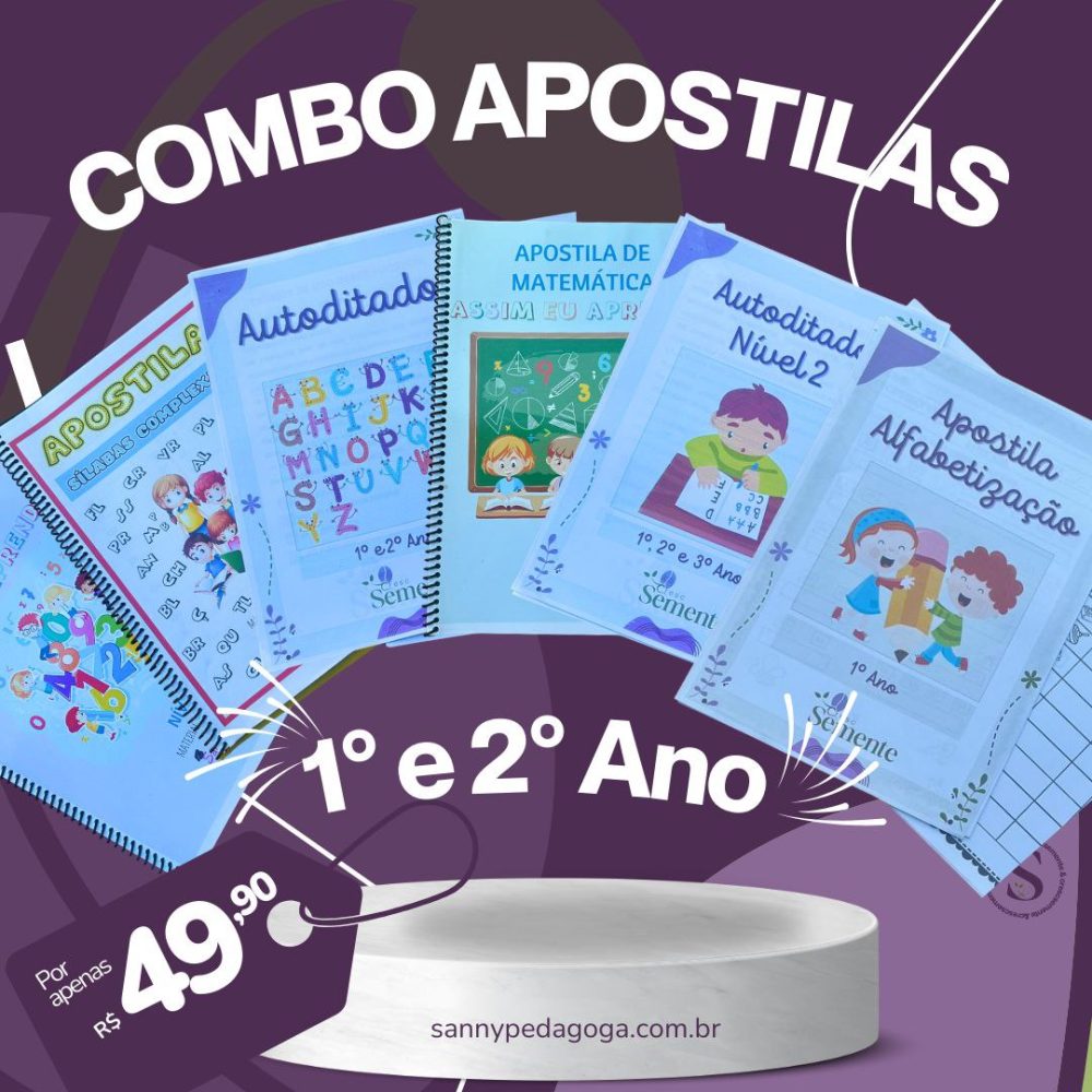 COMBO DAS APOSTILAS 1° E 2° ANOS