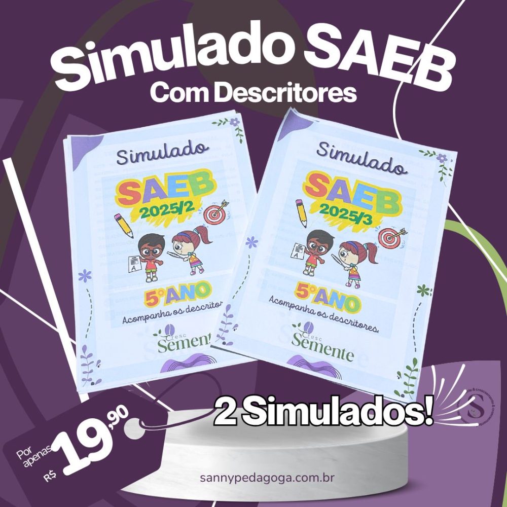 NOVO SIMULADO SAEB 5°ANO - COM DESCRITORES