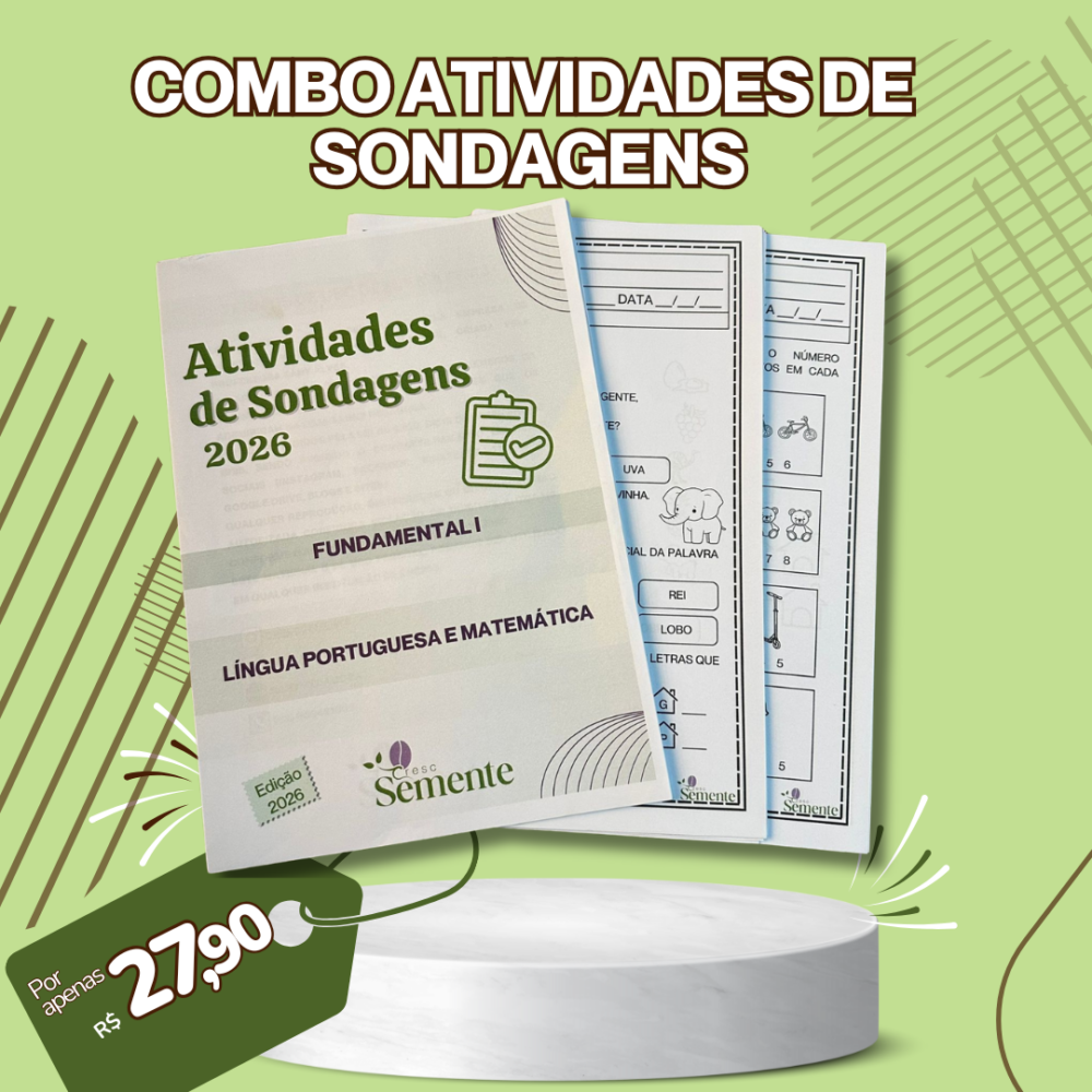 COMBO ATIVIDADES DE SONDAGENS FUNDAMENTAL I