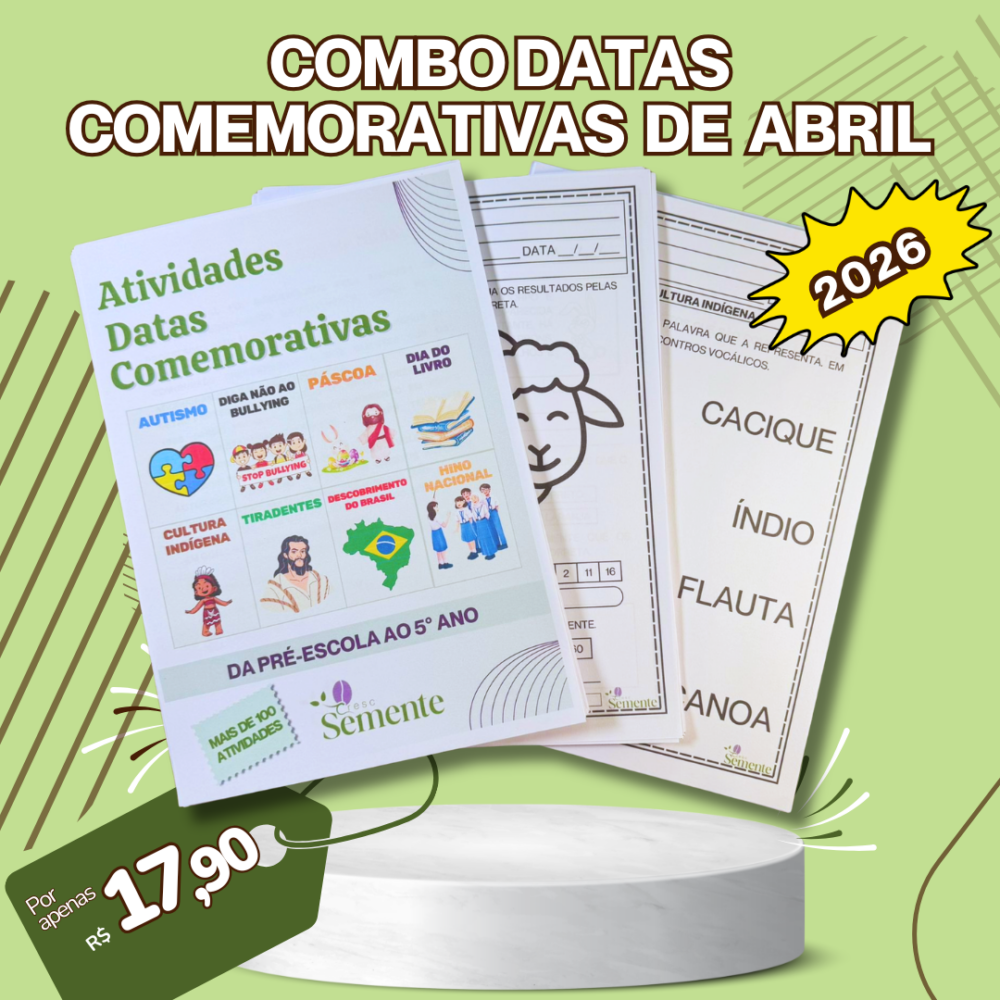 COMBO DATAS COMEMORATIVAS DE ABRIL