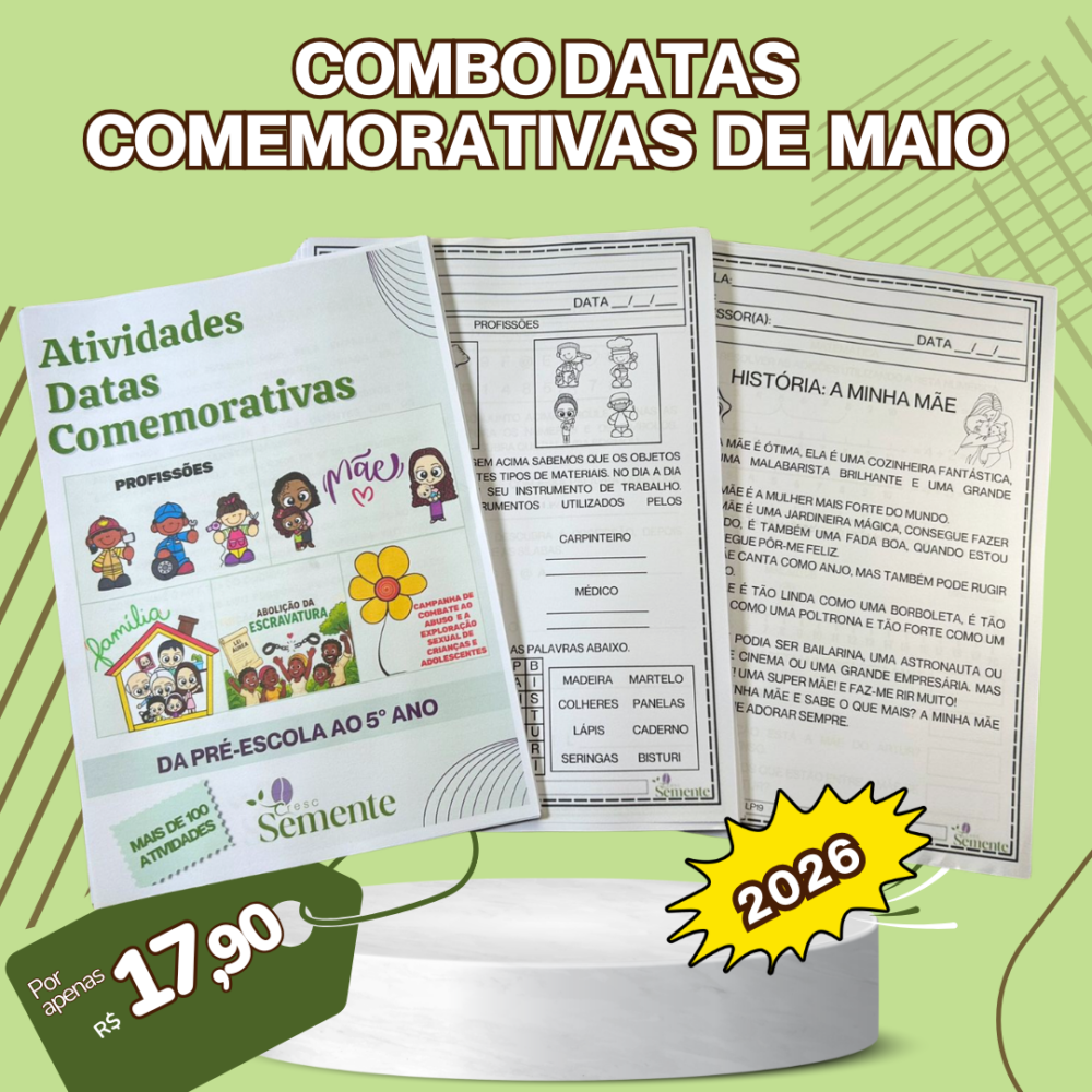 COMBO DATAS COMEMORATIVAS MAIO