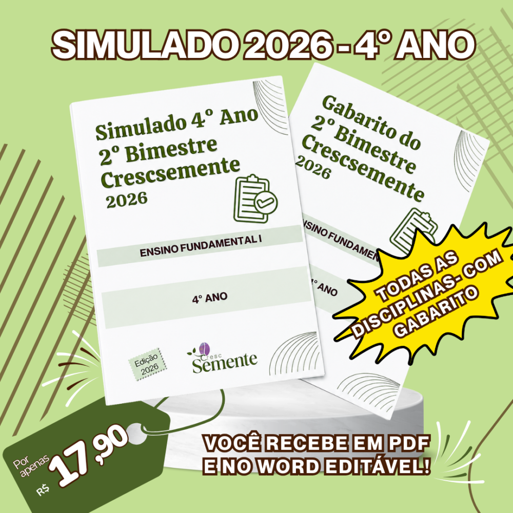 SIMULADOS 2026 – 4º ANO – SEGUNDO BIMESTRE