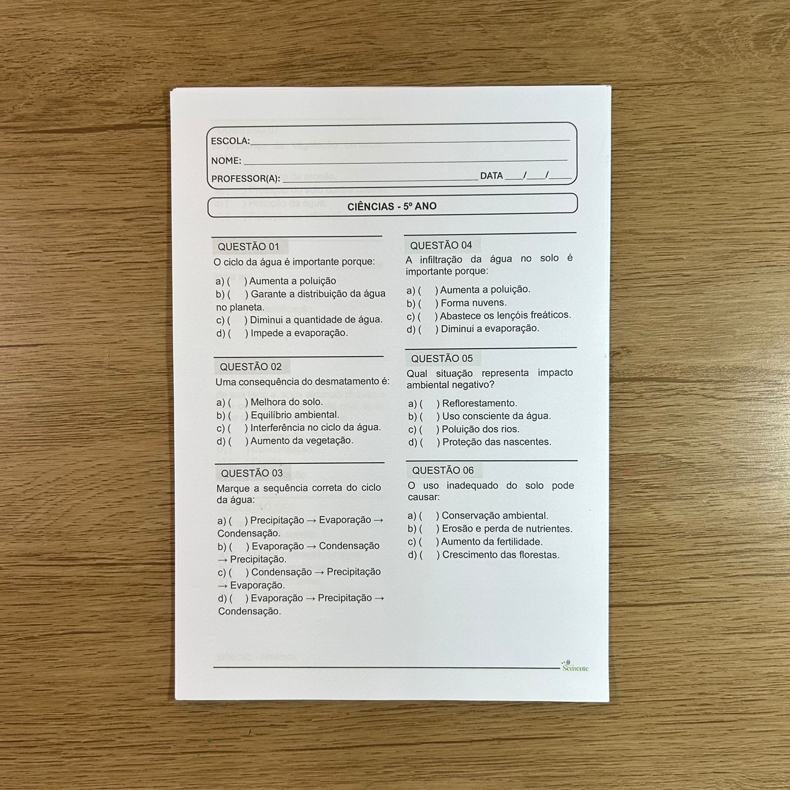 SIMULADOS 2026 – 5º ANO – SEGUNDO BIMESTRE - Imagem 5