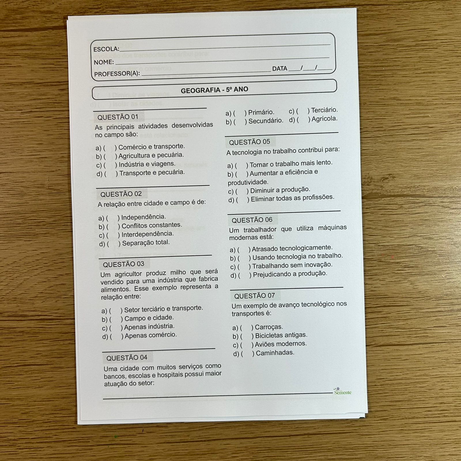 SIMULADOS 2026 – 5º ANO – SEGUNDO BIMESTRE - Imagem 3