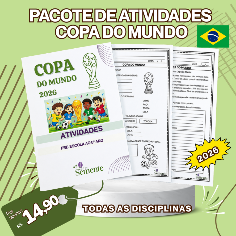 PACOTE DE ATIVIDADES COPA DO MUNDO