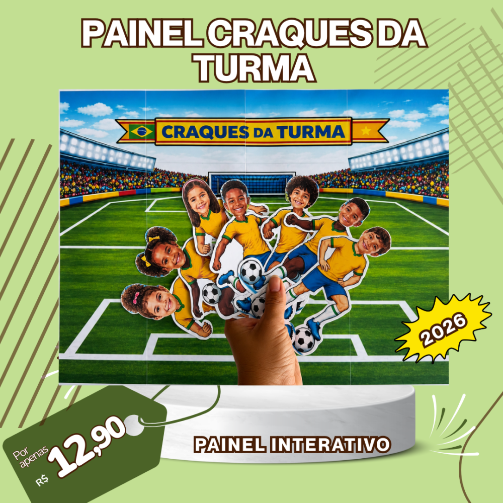 PAINEL DECORATIVO – COPA DO MUNDO 2026