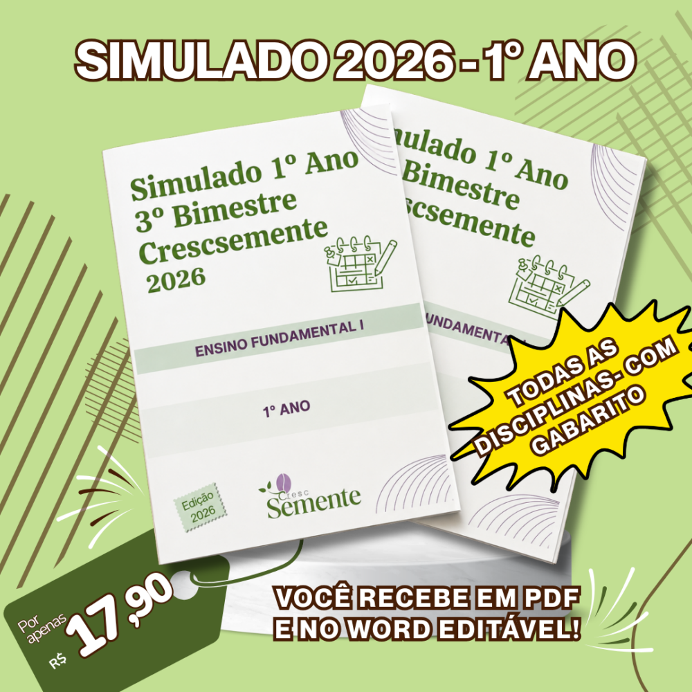 SIMULADO 1º ANO-3° BIMESTRE