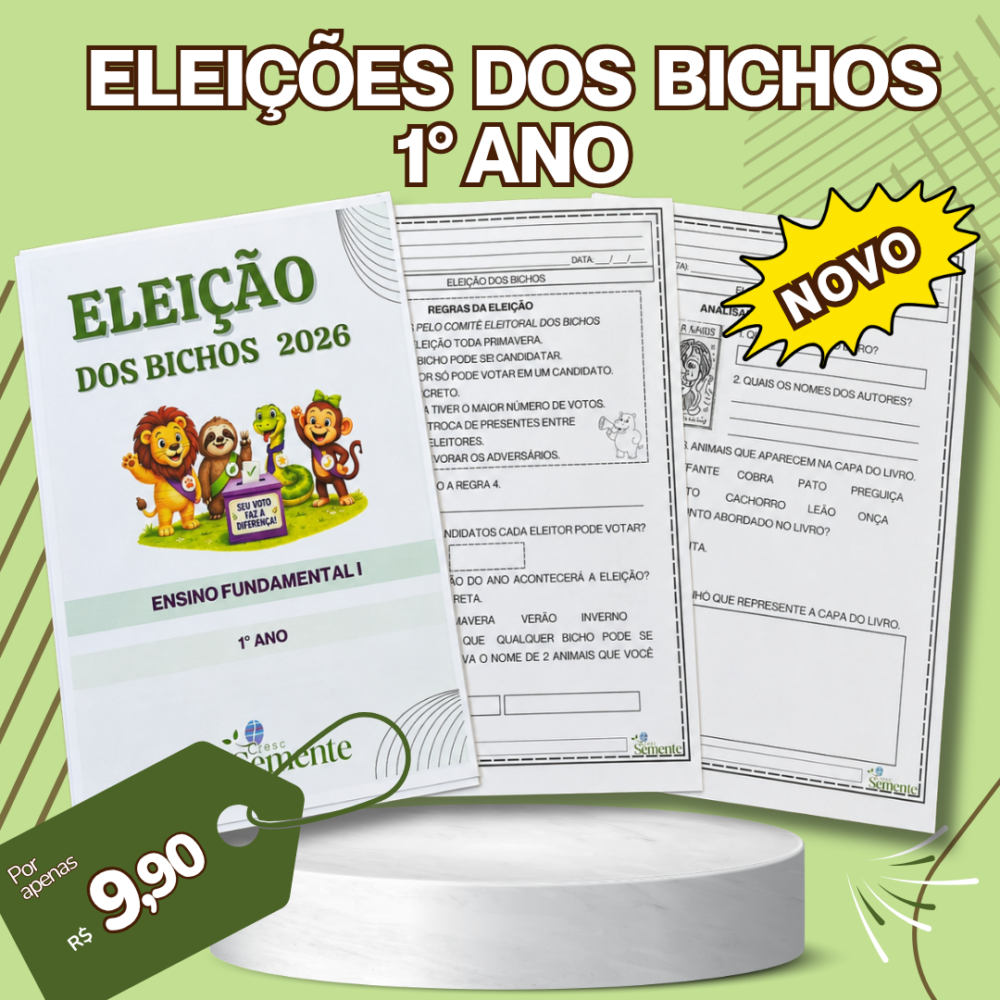 ELEIÇÕES DOS BICHOS — 1º ANO